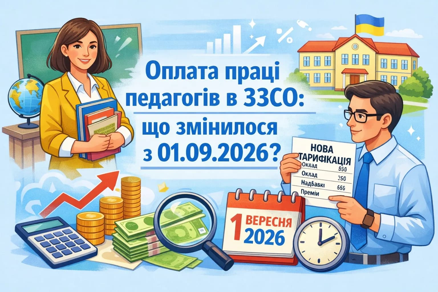 Оплата праці педагогів в ЗЗСО: що змінилося з 01.09.2026?