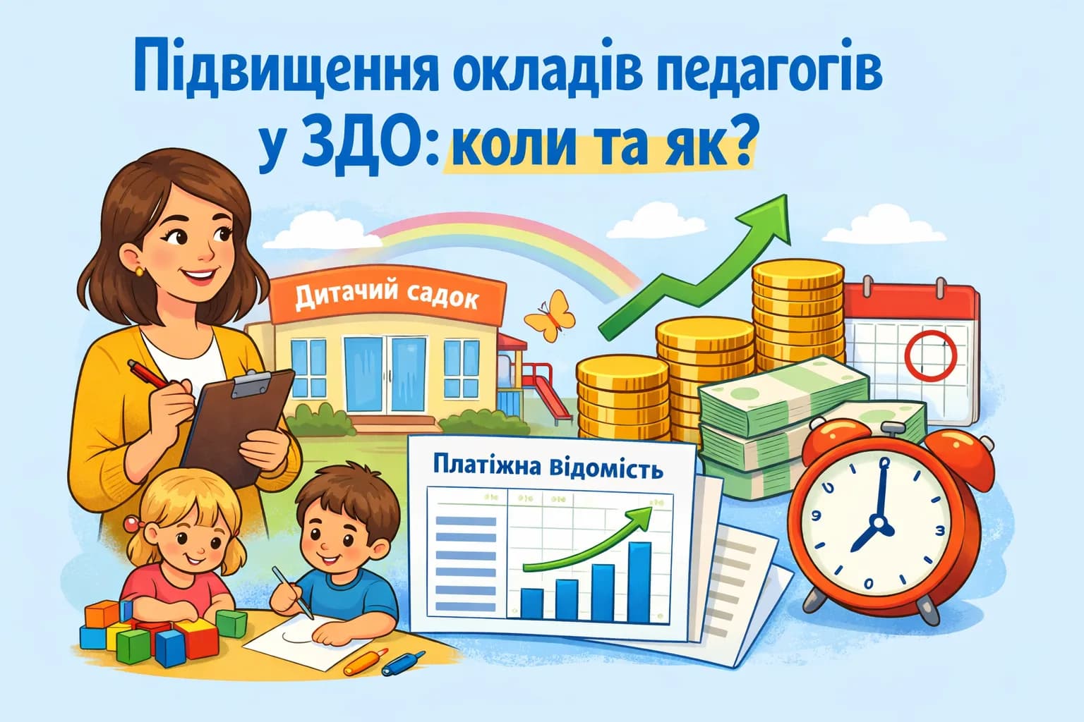Підвищення окладів педагогів у ЗДО: коли та як?