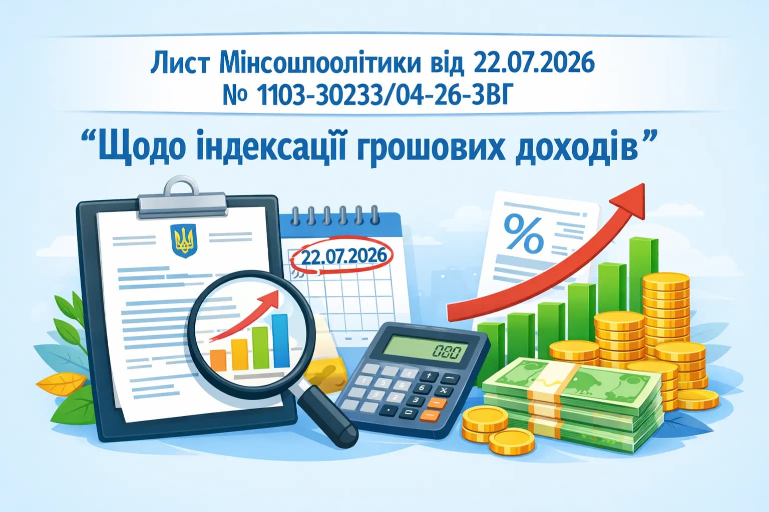 Щодо індексації грошових доходів