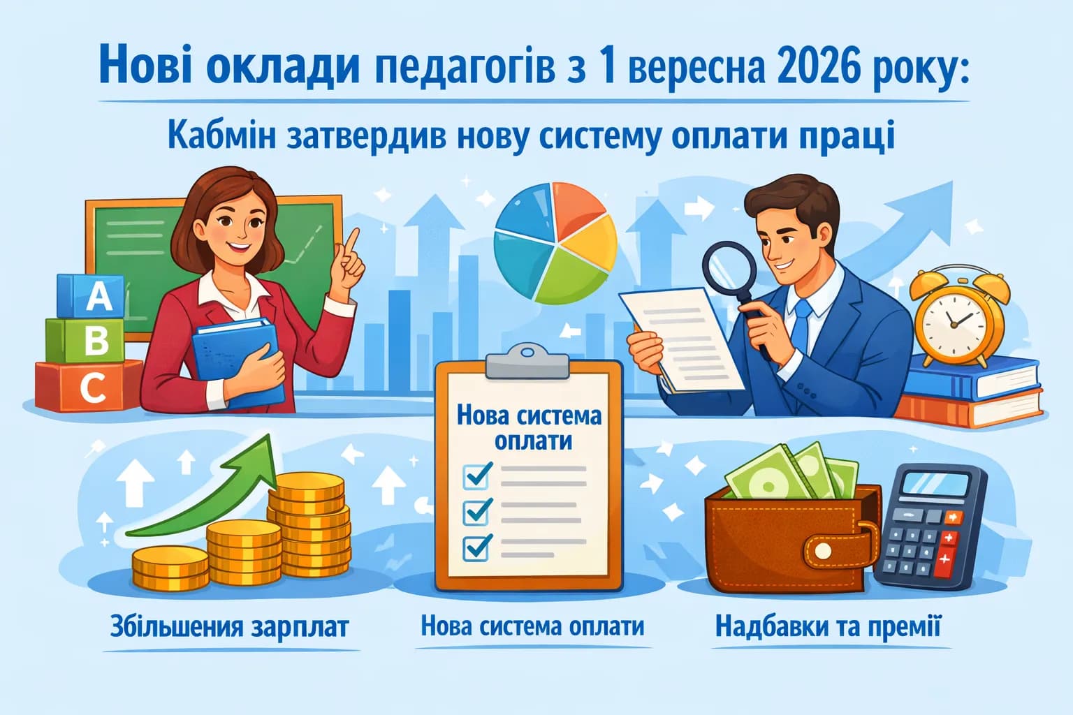 Нові оклади педагогів з 1 вересня 2026 року: Кабмін затвердив нову систему оплати праці