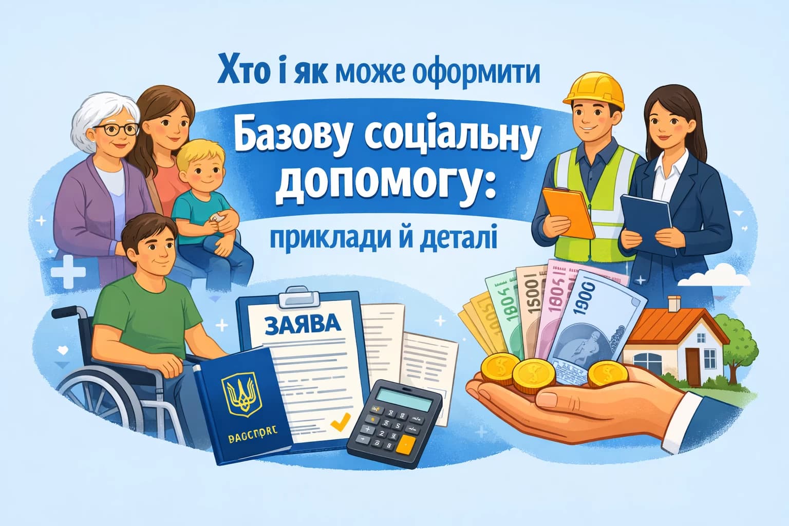 Хто і як може оформити базову соціальну допомогу: приклади й деталі