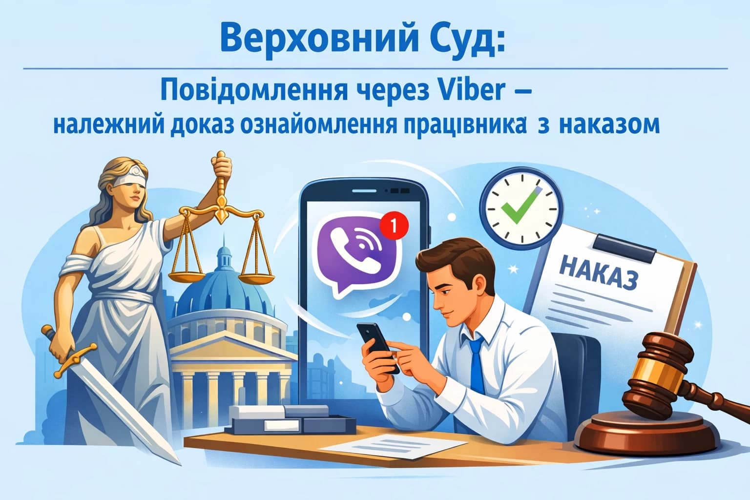 Верховний Суд визнав повідомлення через Viber належним доказом ознайомлення працівника з наказом