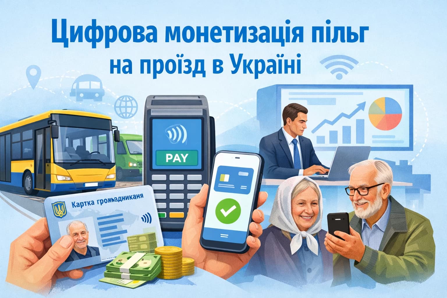 Реформа пільгового проїзду – в Україні готують цифрову систему монетизації пільг