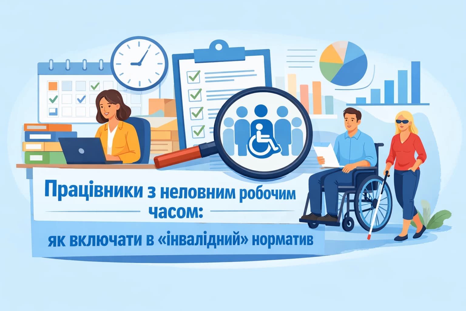 Працівники з неповним робочим часом: як включати в «інвалідний» норматив