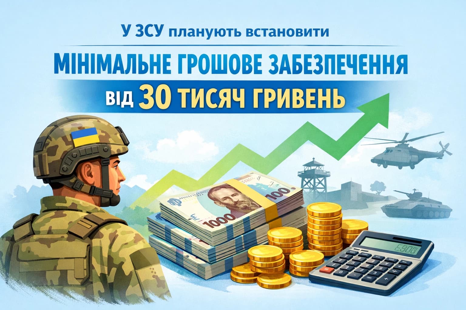 У ЗСУ планують встановити мінімальне грошове забезпечення від 30 тисяч гривень