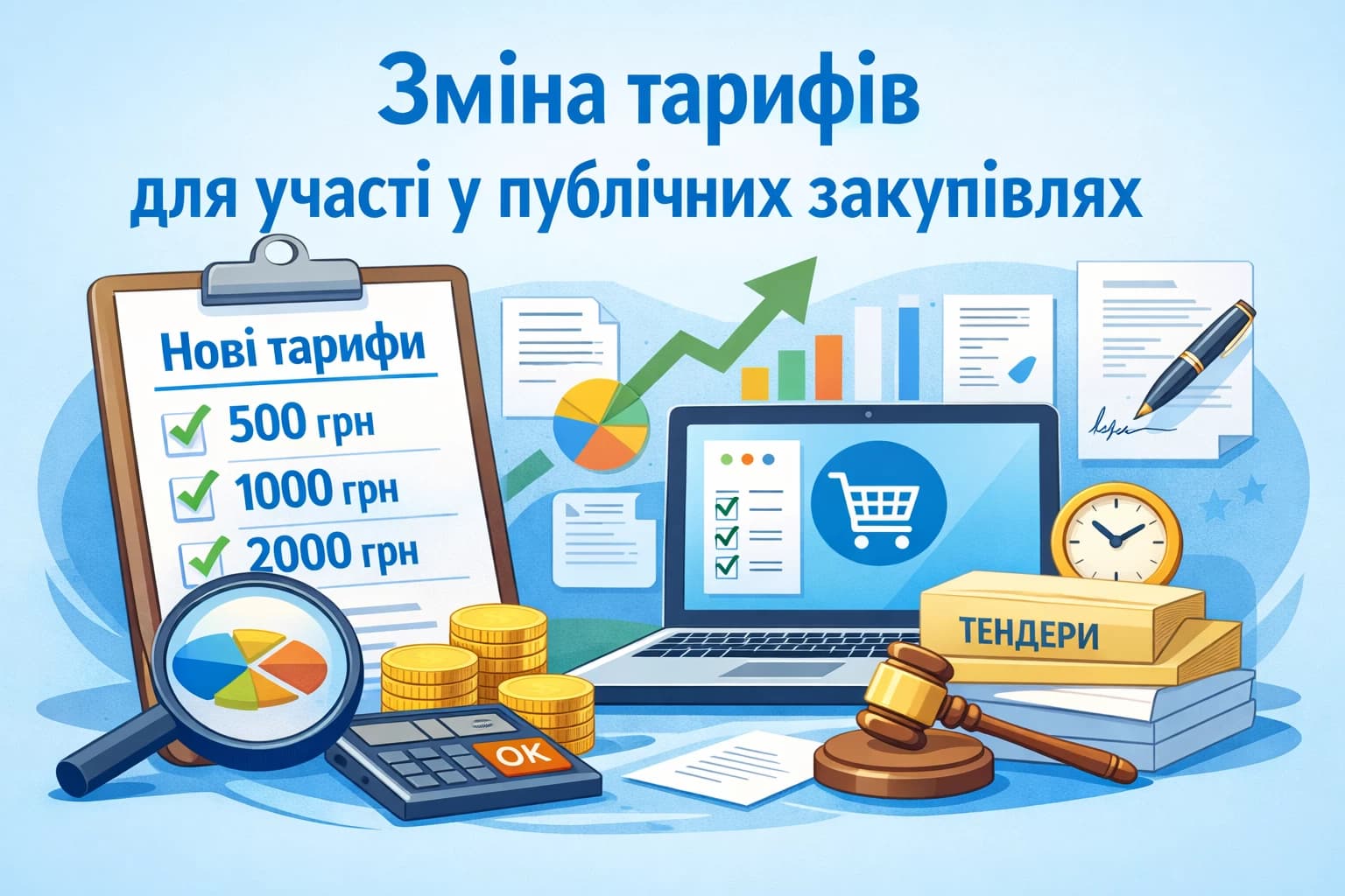 Зміна тарифів для участі у публічних закупівлях