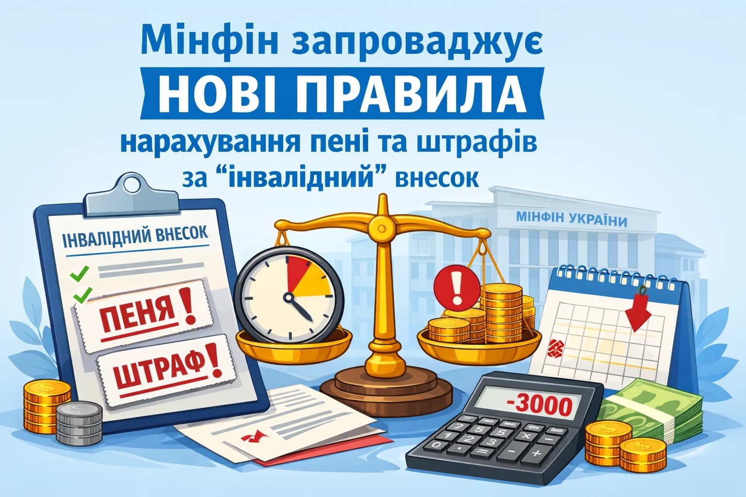 Мінфін підготував нові правила нарахування пені та штрафів за «інвалідний» внесок