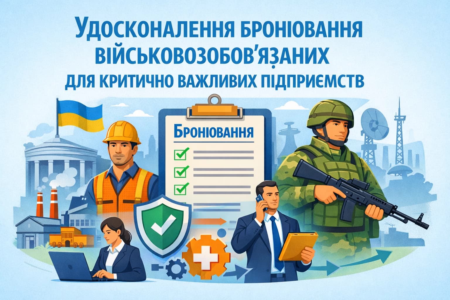 Уряд удосконалив систему бронювання військовозобов’язаних для критично важливих підприємств