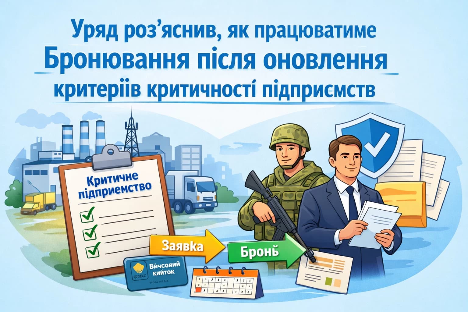 Уряд роз’яснив, як працюватиме бронювання після оновлення критеріїв критичності підприємств