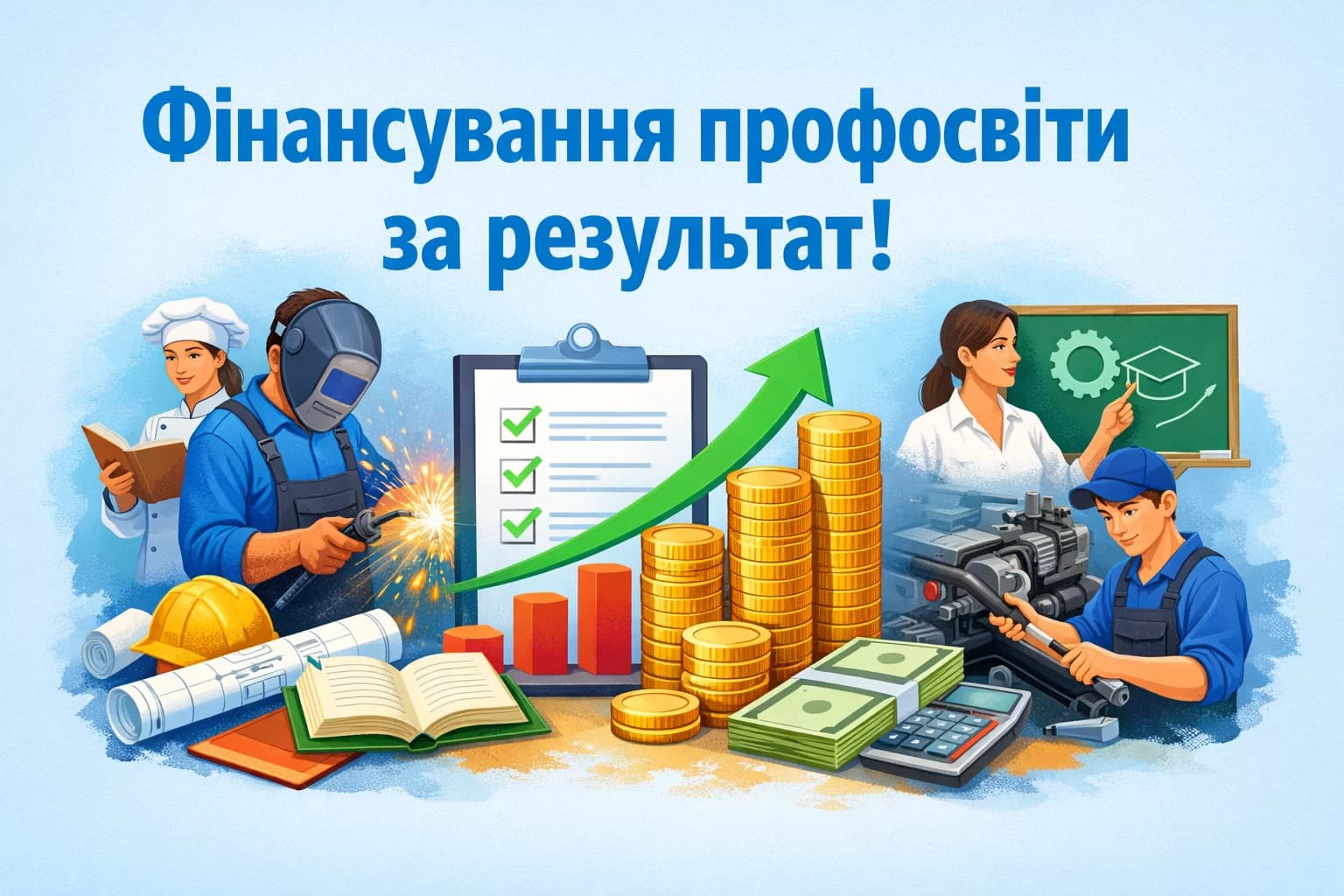 Уряд затвердив нову методику фінансування професійної освіти: кошти виділятимуть за результат