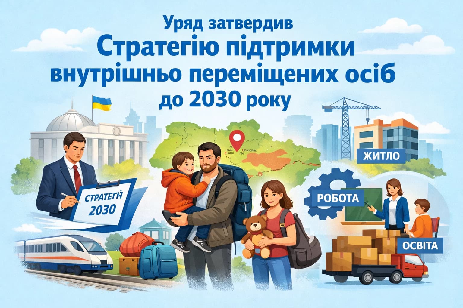 Уряд затвердив Стратегію підтримки внутрішньо переміщених осіб до 2030 року
