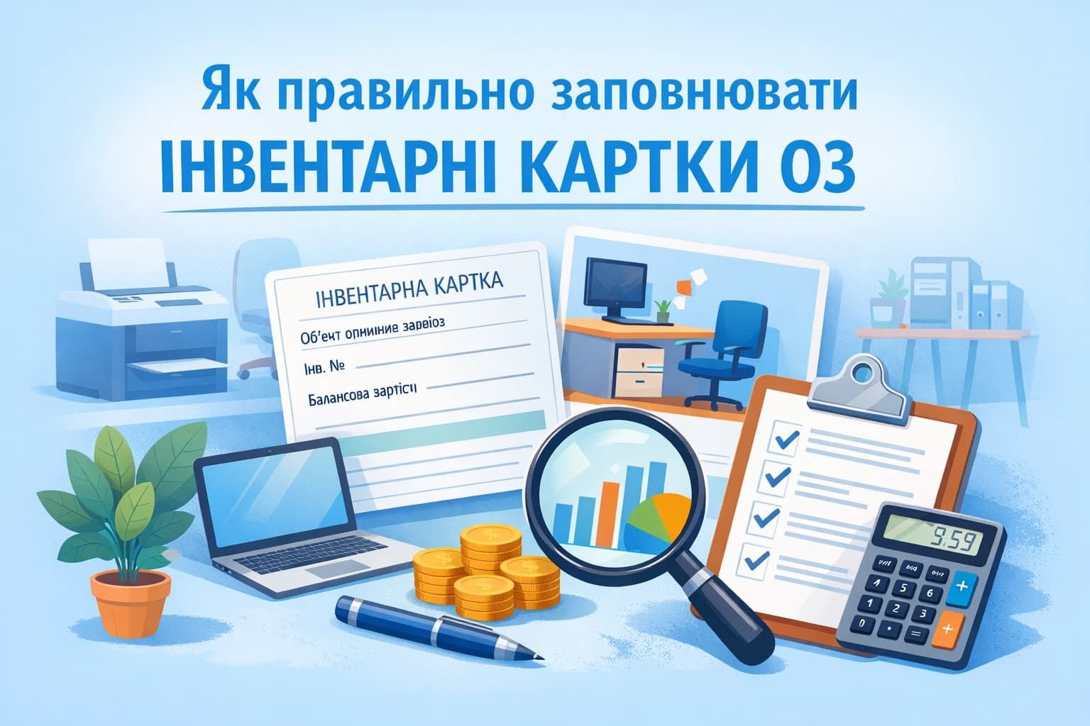 Як правильно заповнювати інвентарні картки ОЗ