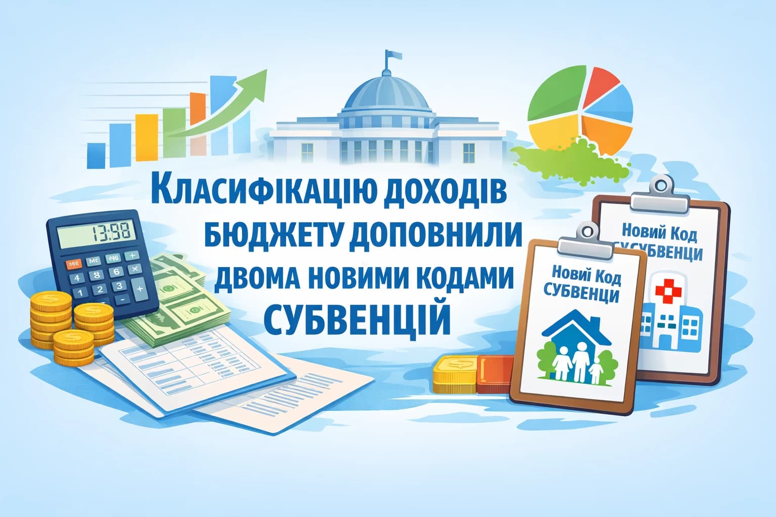 Класифікацію доходів бюджету доповнили двома новими кодами субвенцій