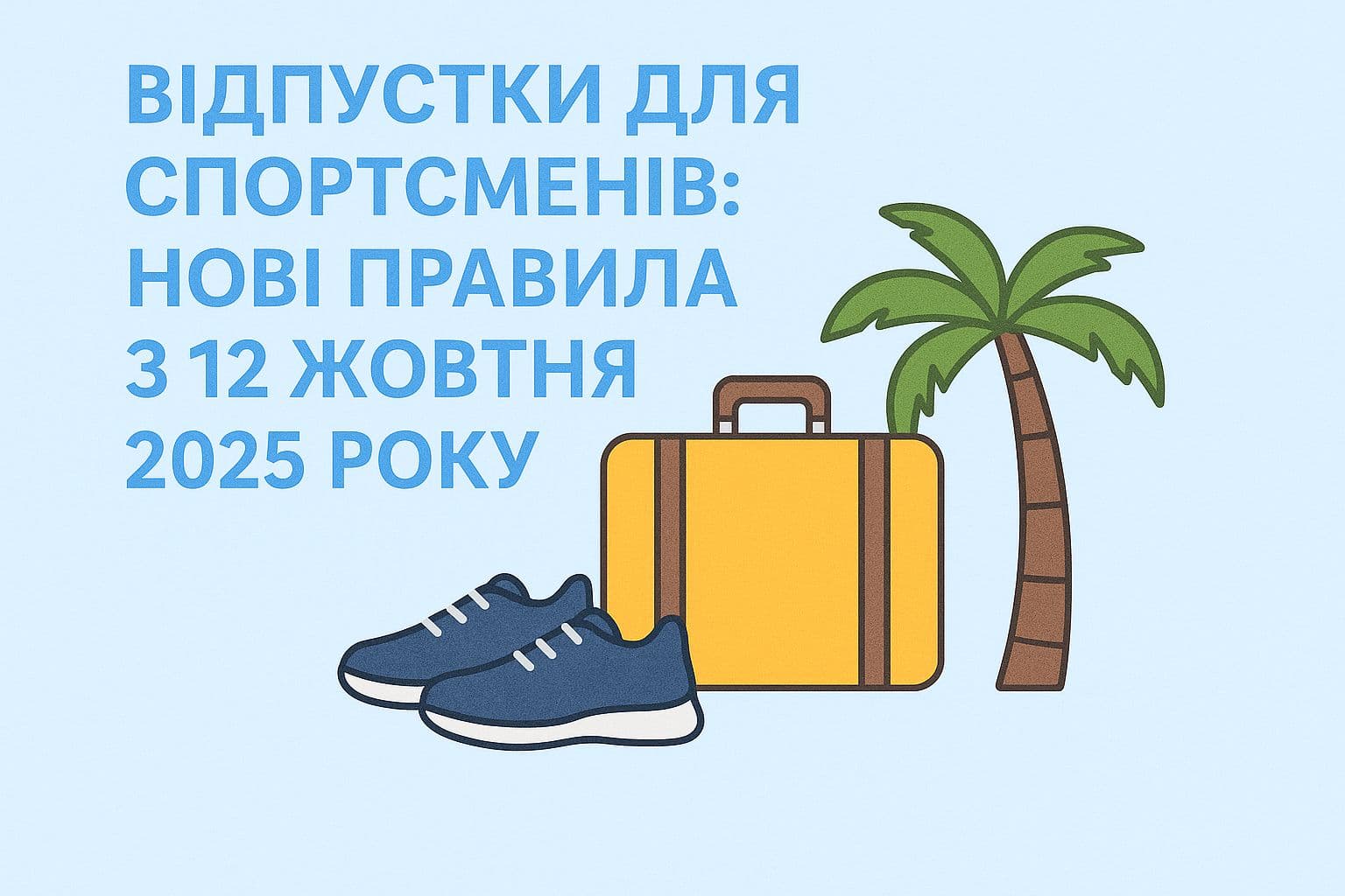 Відпустки для спортсменів: нові правила з 12 жовтня 2025 року