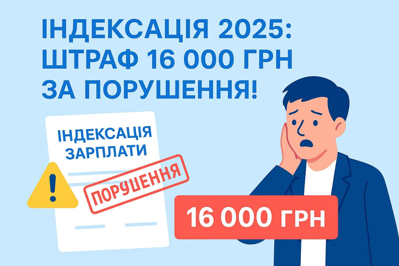 Не нарахували індексацію у 2025 році – штраф 16 000 грн!