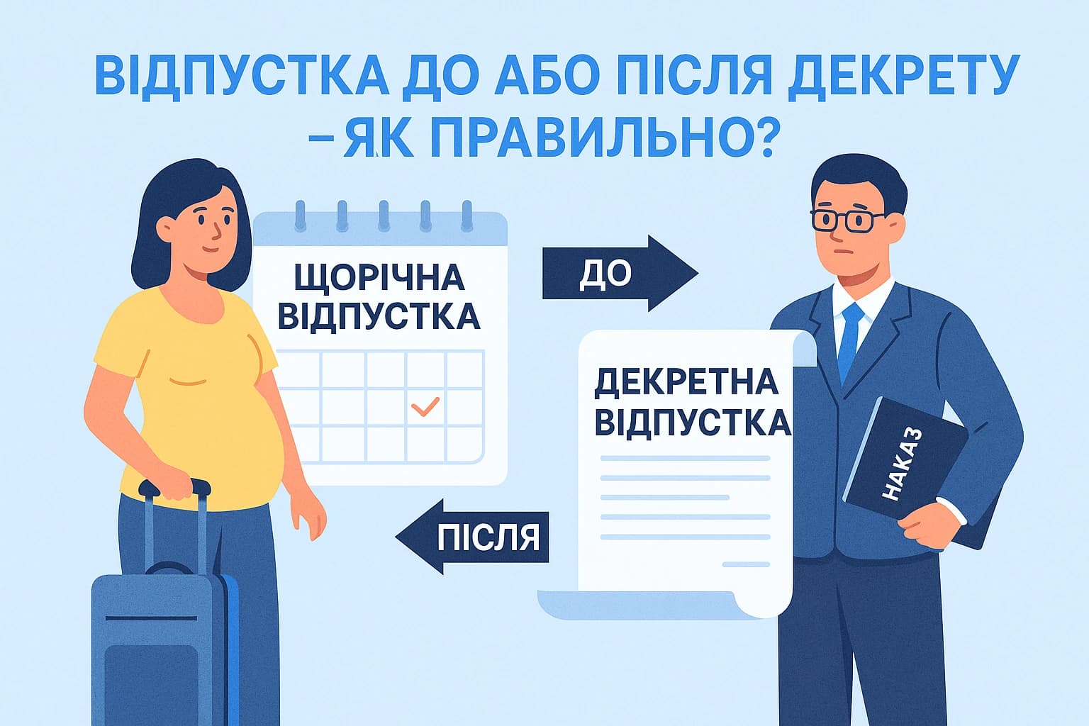 Надання щорічної відпустки до або після декретної