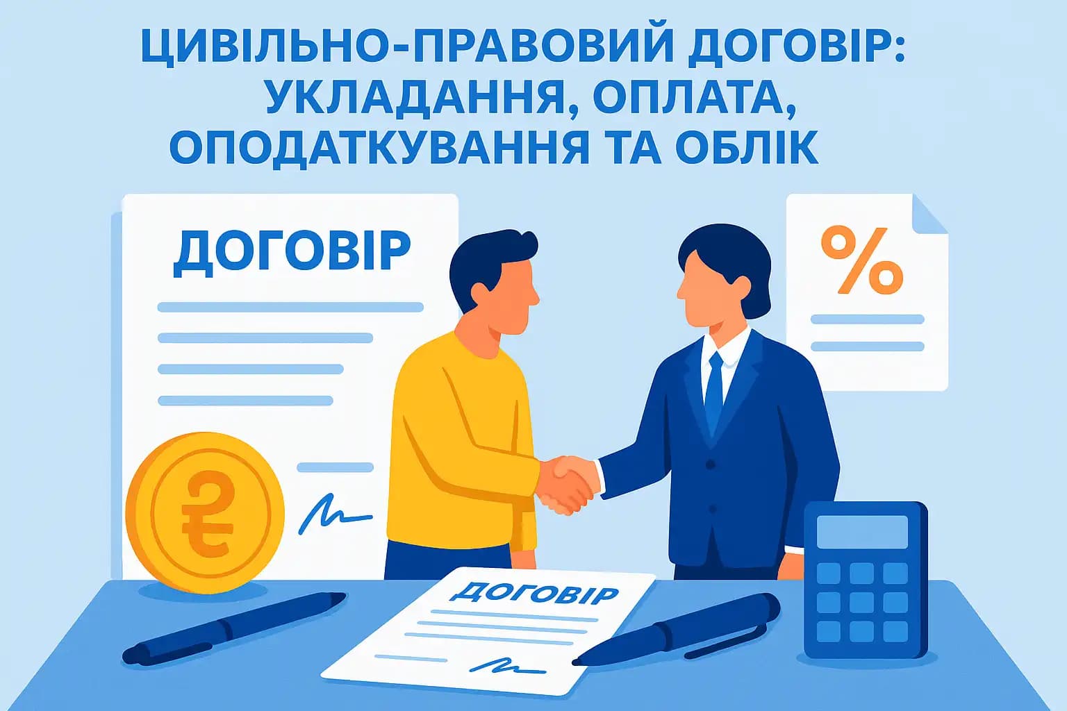 Гражданско-правовой договор: заключение, оплата, налогообложение и учет