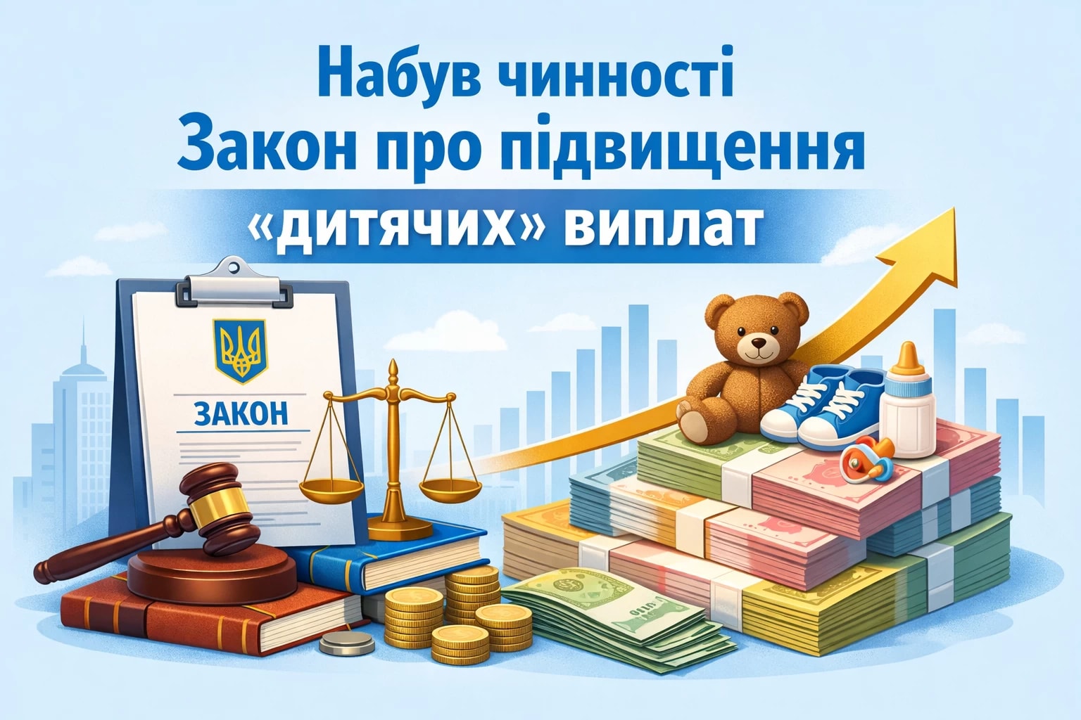 Набув чинності Закон про підвищення «дитячих» виплат