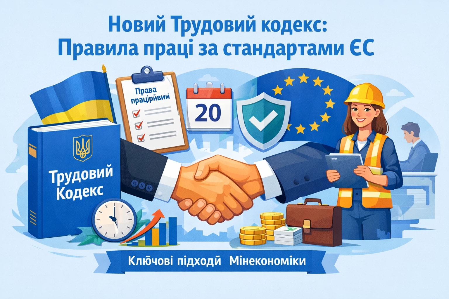 Проєкт нового Трудового кодексу наближає правила праці до стандартів ЄС: ключові підходи Мінекономіки