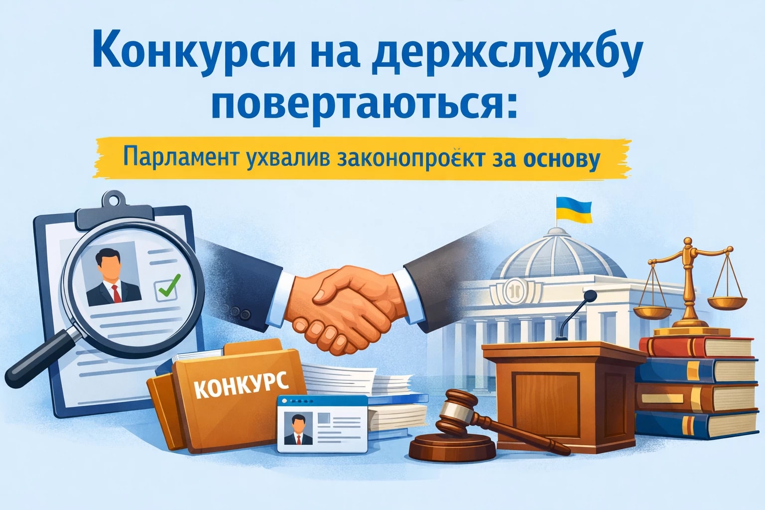 Конкурси на держслужбу повертаються: парламент ухвалив законопроєкт за основу