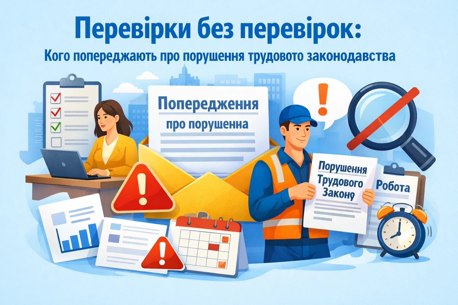 Перевірки без перевірок: кого попереджають про порушення трудового законодавства