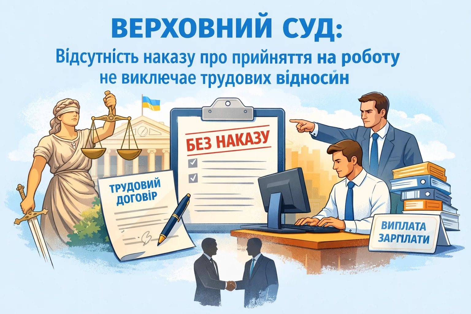 Верховний Суд: відсутність наказу про прийняття на роботу не виключає трудових відносин