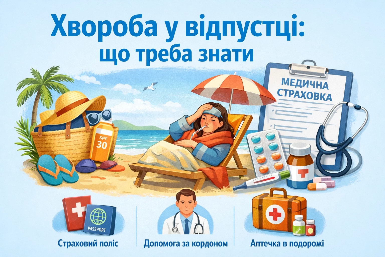 Хвороба у відпустці: що треба знати