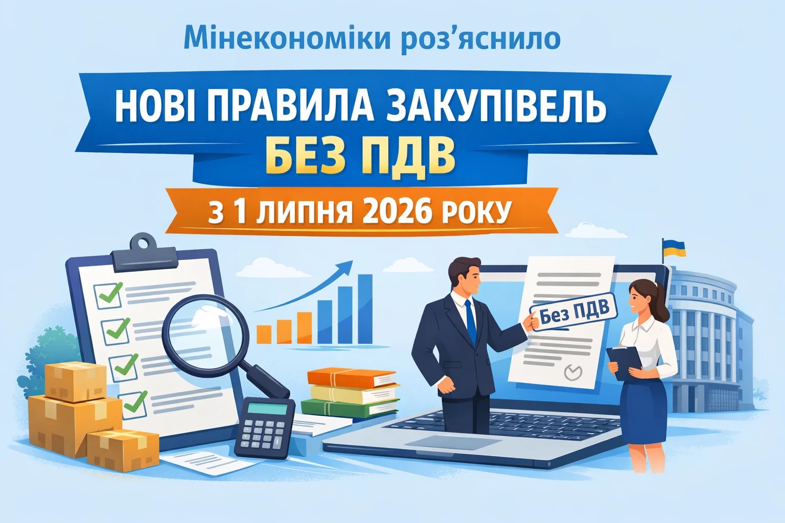 Мінекономіки роз’яснило нові правила закупівель без ПДВ з 1 липня 2026 року