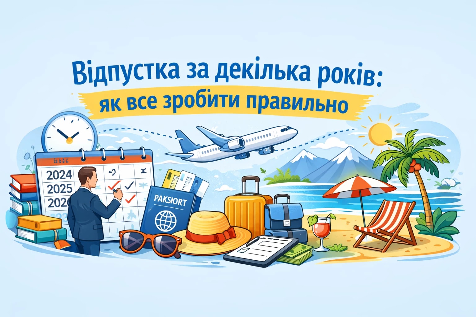 Відпустка за декілька років: як все зробити правильно
