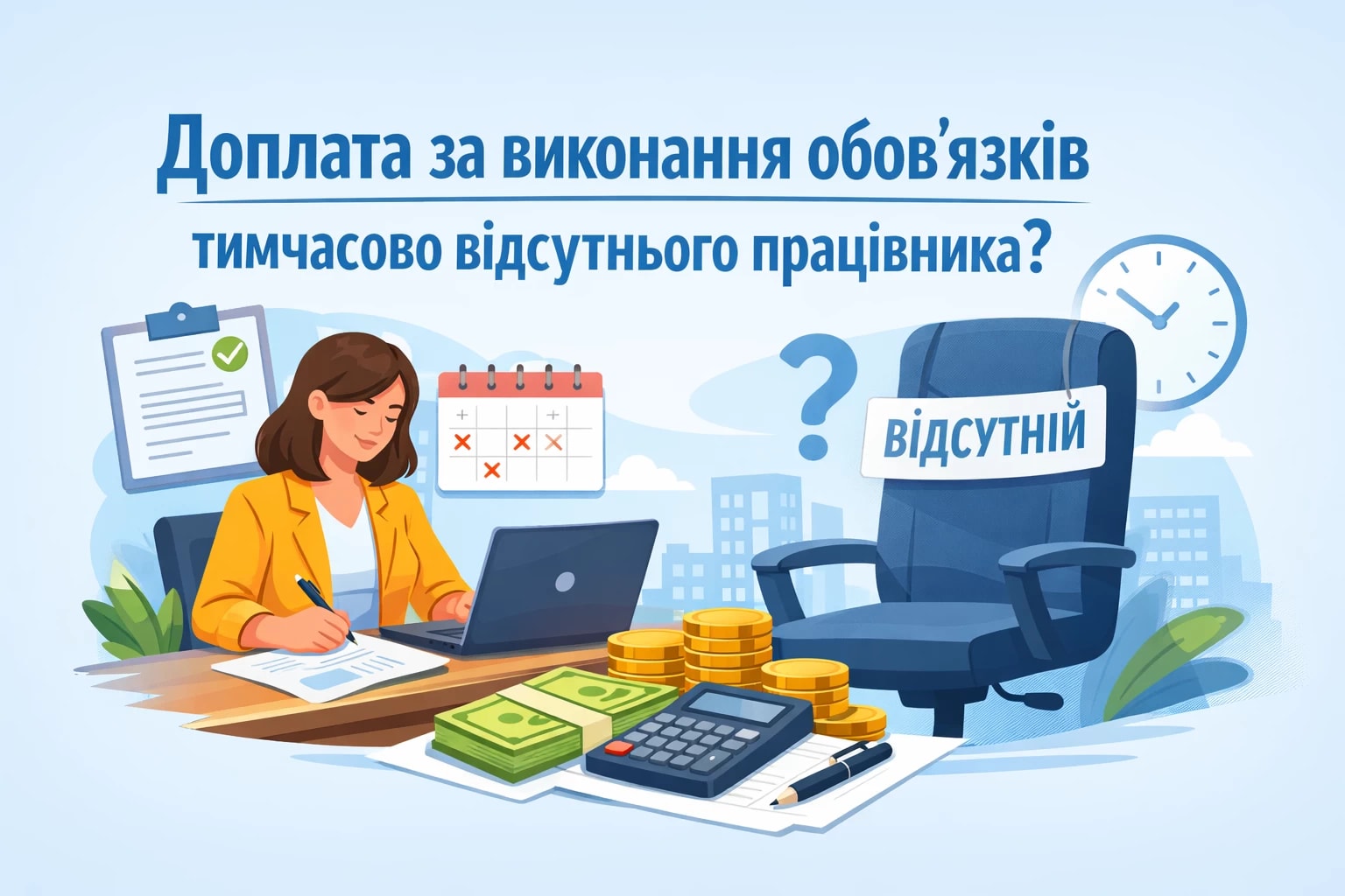 Чи провадиться доплата працівникові за виконання обов’язків тимчасово відсутнього працівника