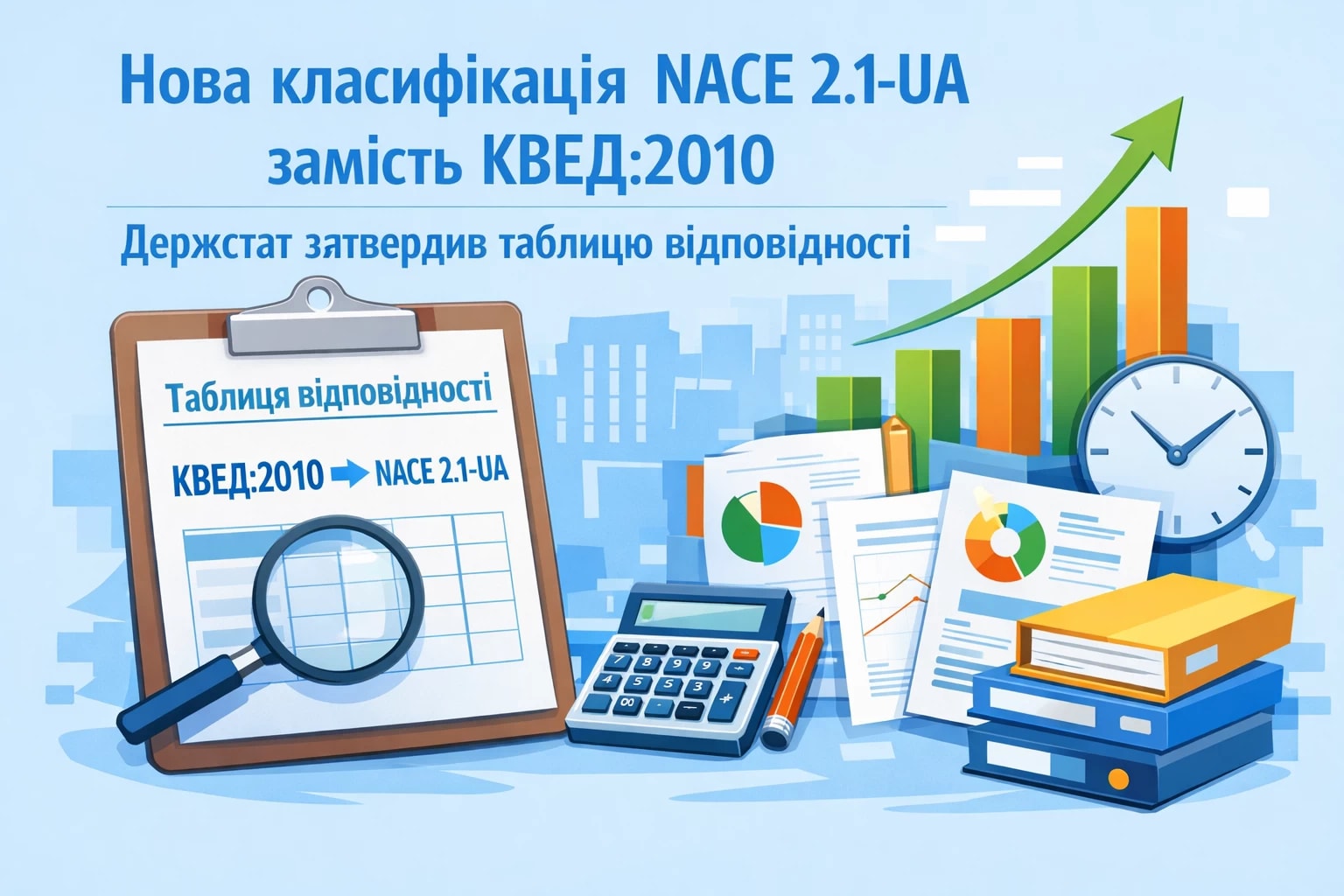 Нова класифікація NACE 2.1-UA замість КВЕД:2010: Держстат затвердив таблицю відповідності