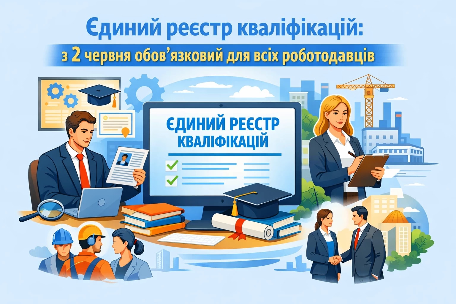 Єдиний реєстр кваліфікацій: з 2 червня обов’язковий для всіх роботодавців
