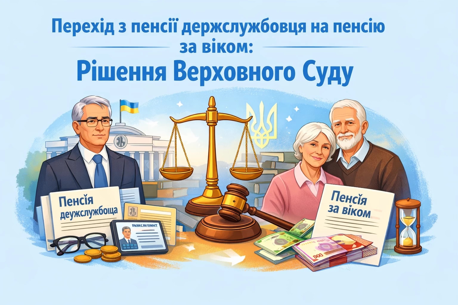 Перехід з пенсії держслужбовця на пенсію за віком: рішення Верховного Суду