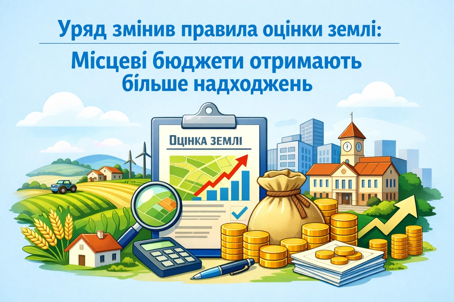 Уряд змінив правила оцінки землі: місцеві бюджети отримають більше надходжень