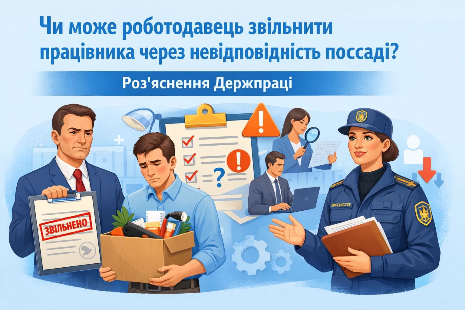 Чи може роботодавець звільнити працівника через невідповідність посаді: роз’яснення Держпраці