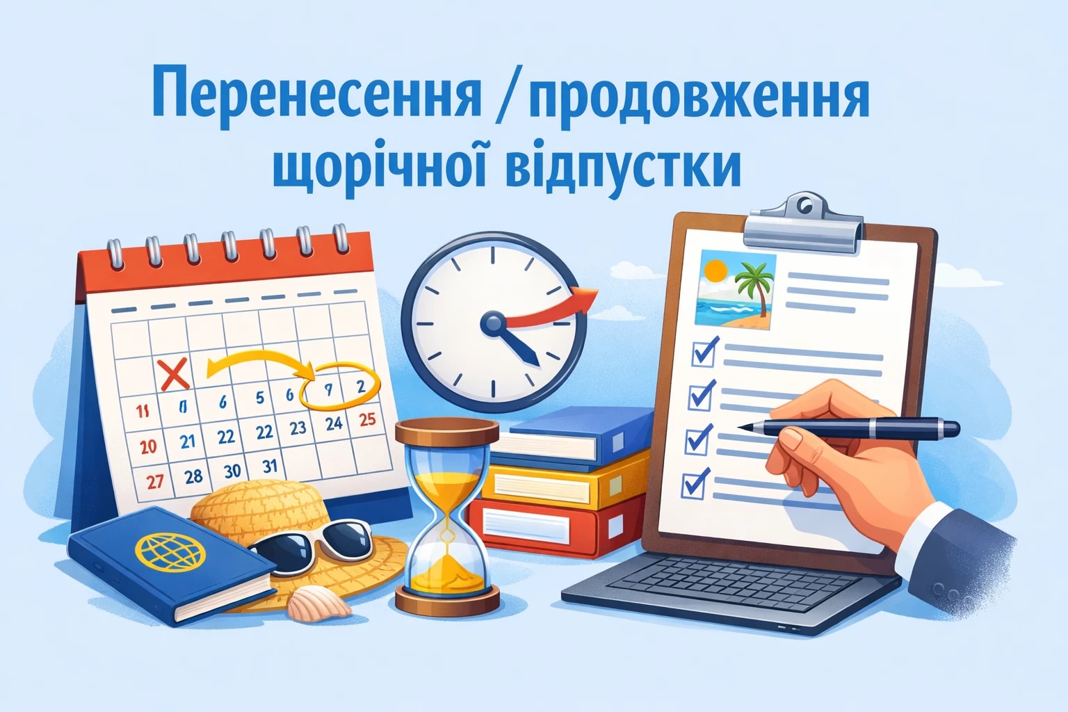 Перенесення/продовження щорічної відпустки