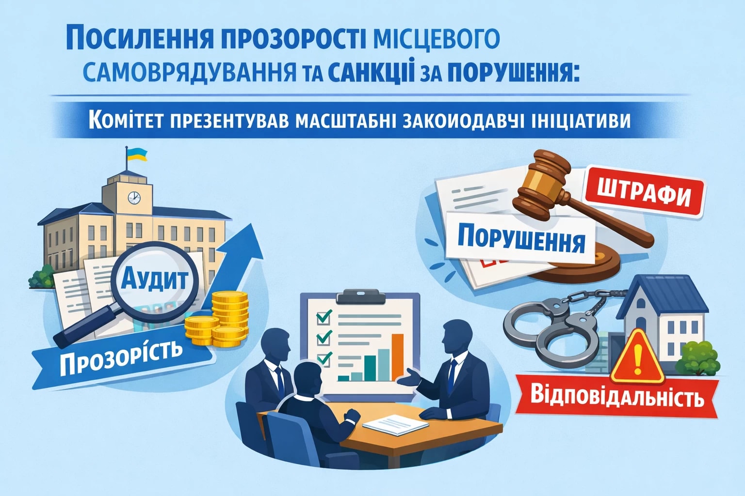Посилення прозорості місцевого самоврядування та санкції за порушення: Комітет презентував масштабні законодавчі ініціативи