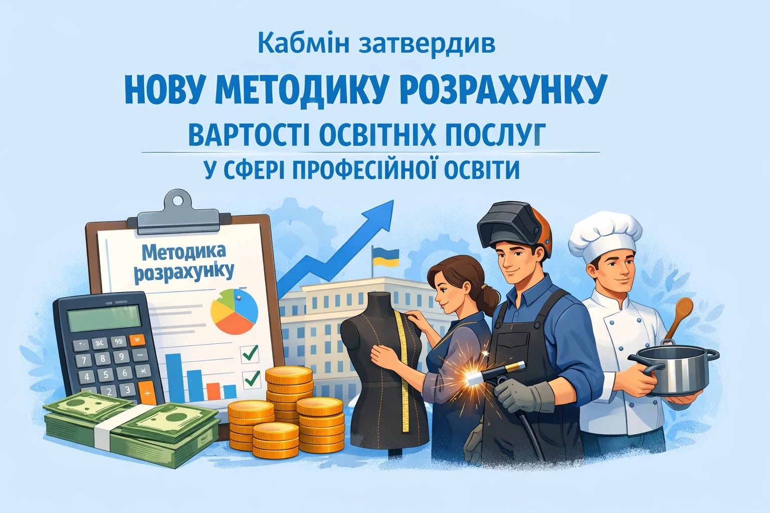 Кабмін затвердив нову методику розрахунку вартості освітніх послуг у сфері професійної освіти