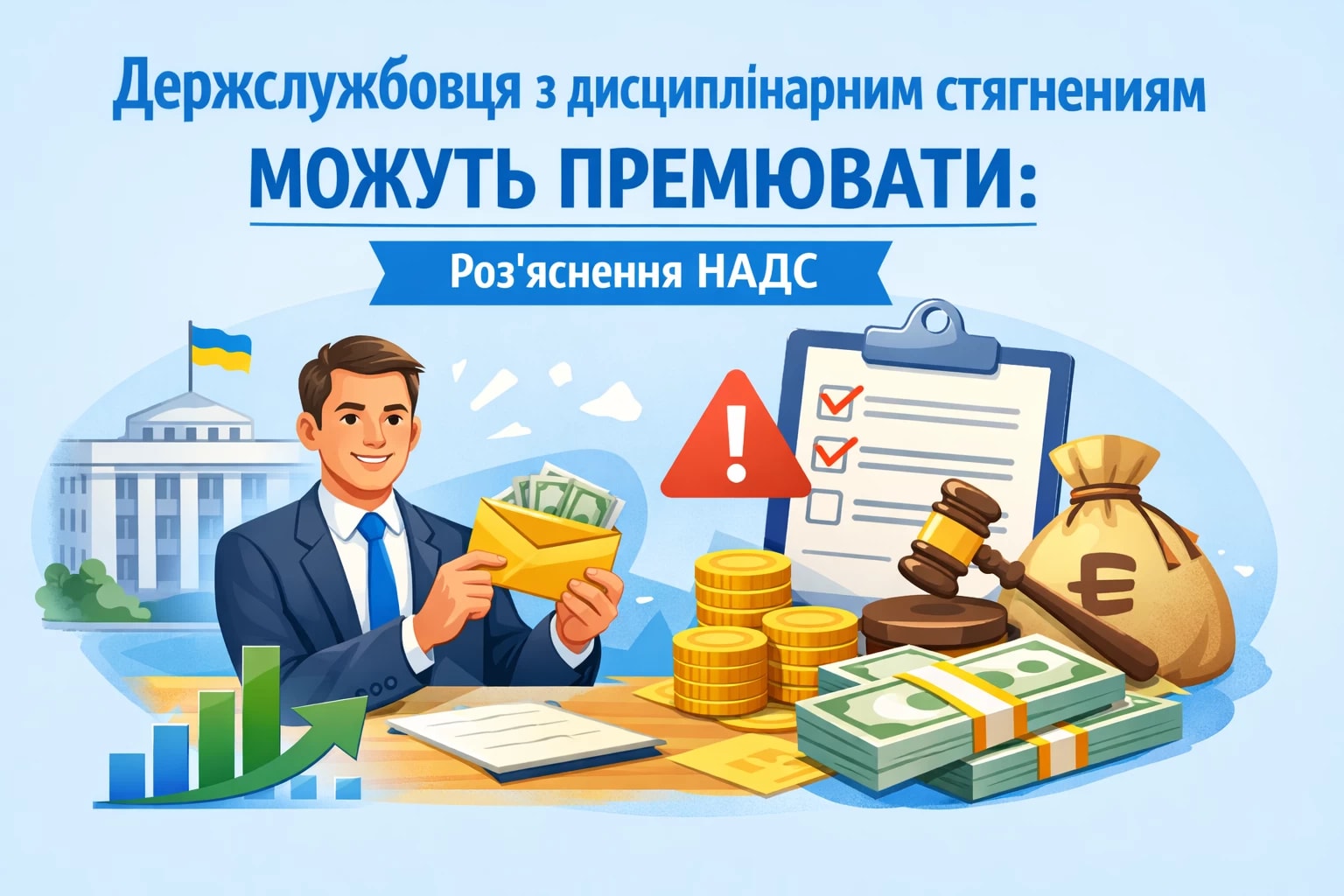 Держслужбовця з дисциплінарним стягненням можуть преміювати: роз’яснення НАДС