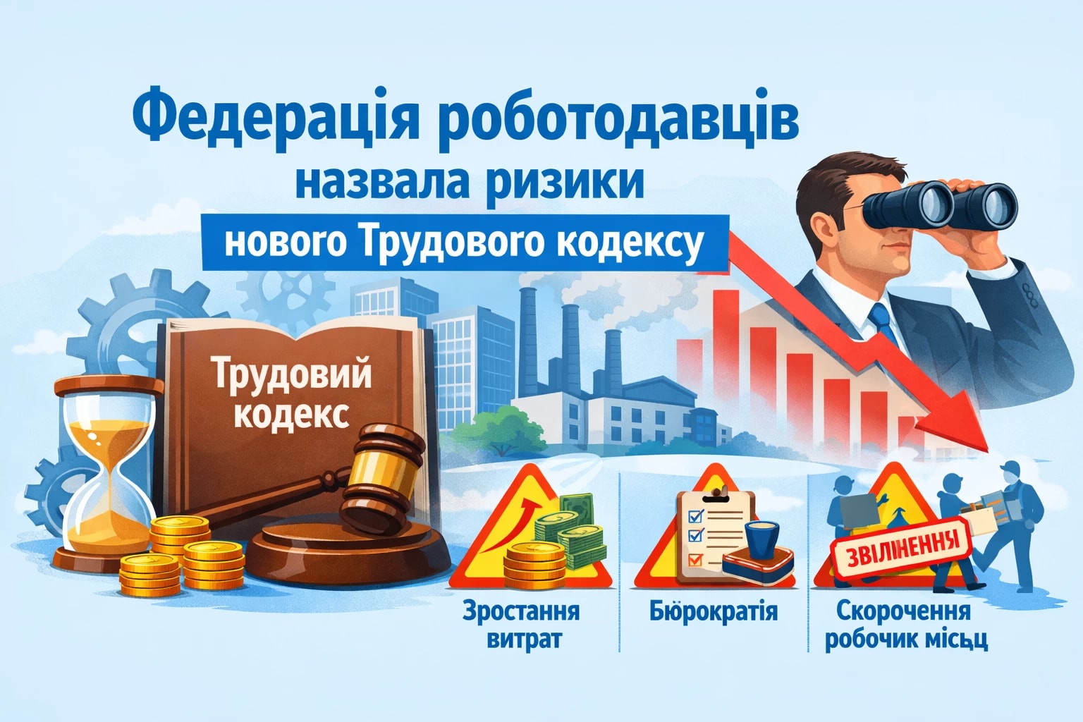 Федерація роботодавців назвала ризики нового Трудового кодексу