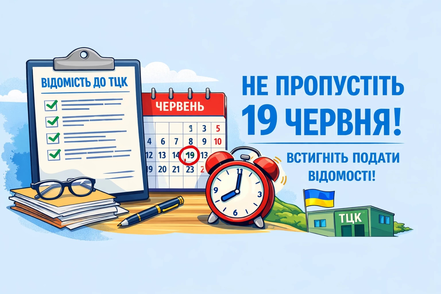 Відомість до ТЦК: не пропустіть 19 червня!