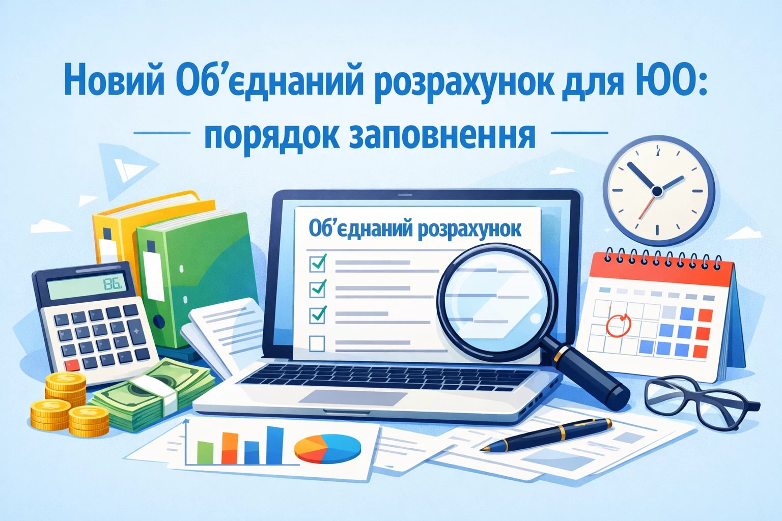 Новий Об’єднаний розрахунок для ЮО: порядок заповнення
