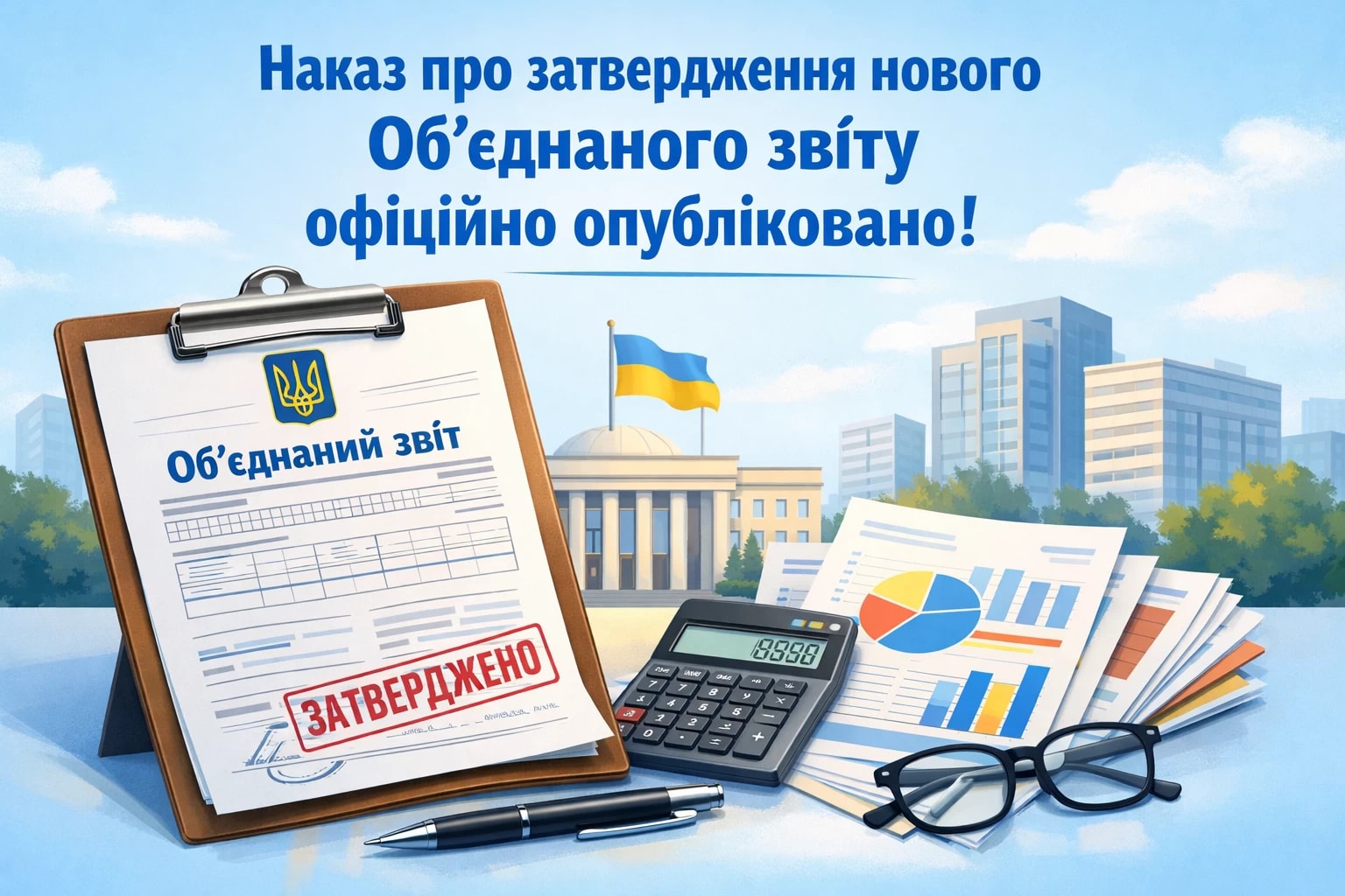 Наказ про затвердження нового Об’єднаного звіту офіційно опубліковано!