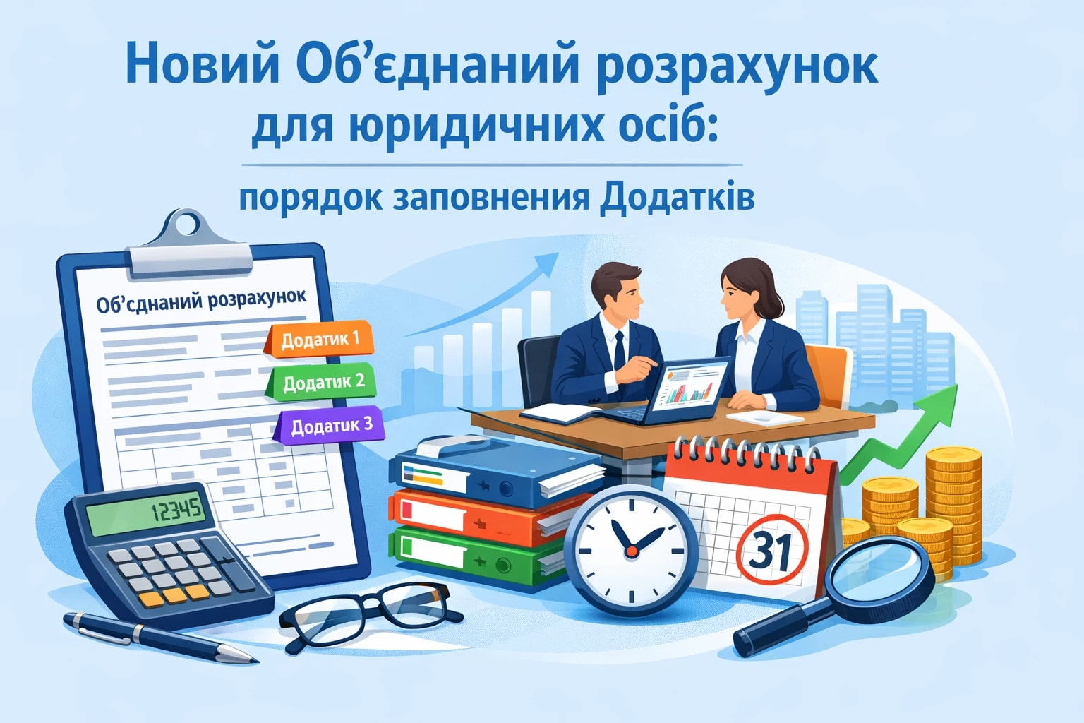 Новий Об’єднаний розрахунок для юридичних осіб: порядок заповнення Додатків