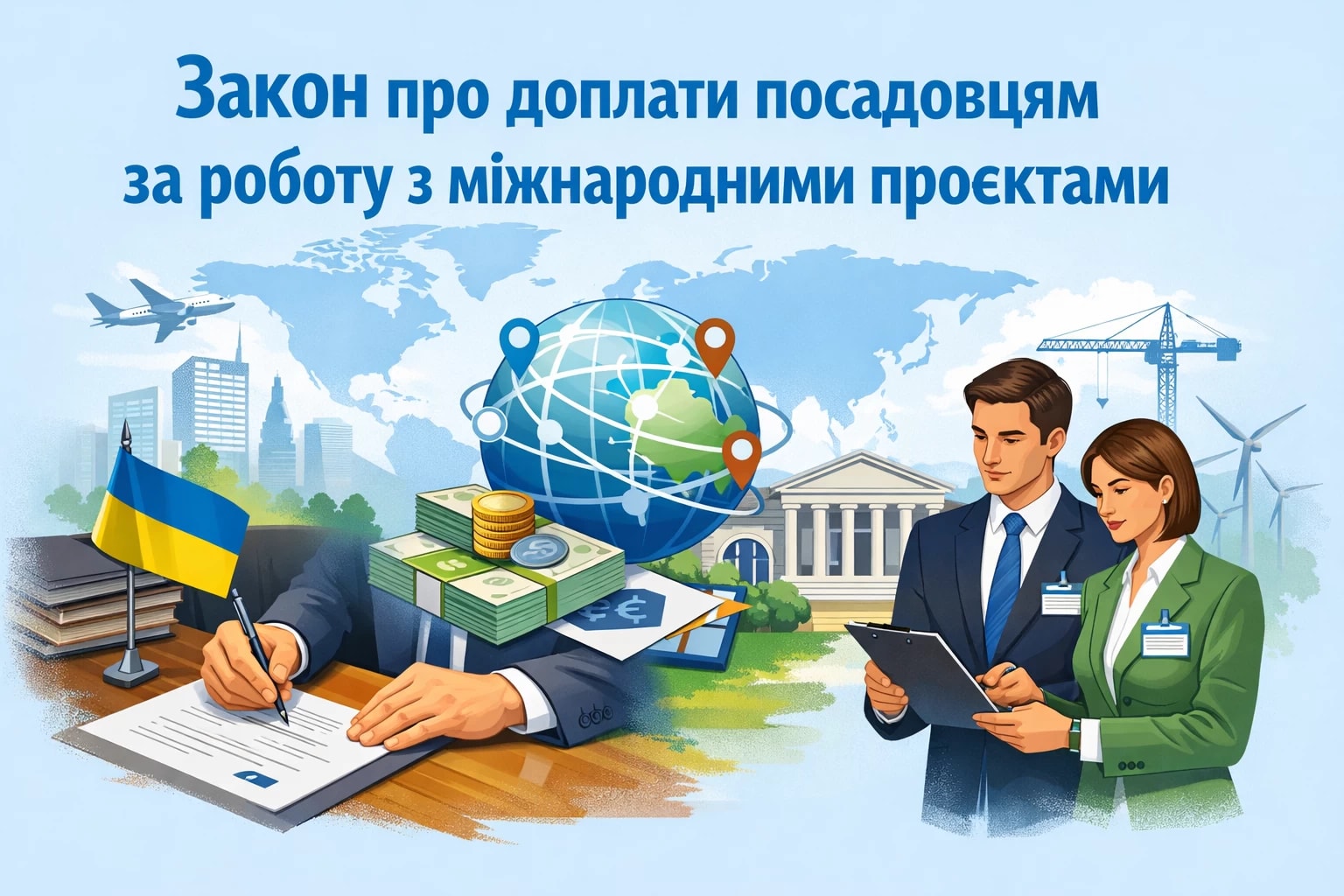 Президент підписав Закон про доплати посадовим особам місцевого самоврядування за роботу з міжнародними проєктами