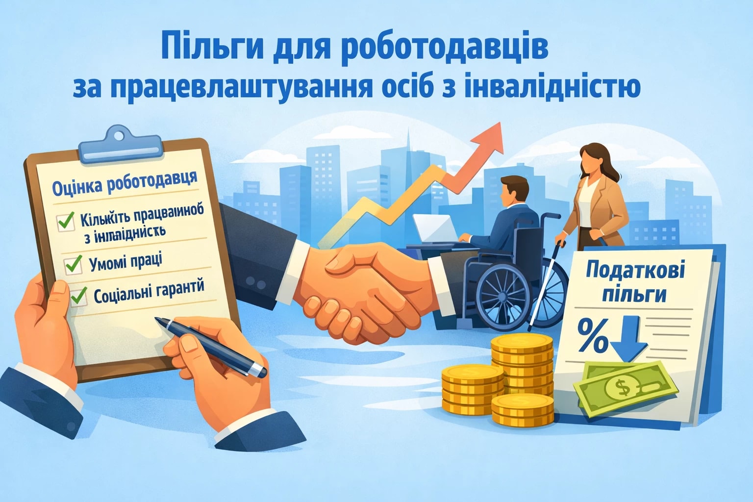 Кабмін затвердив порядок оцінки роботодавців для отримання податкових пільг за працевлаштування осіб з інвалідністю