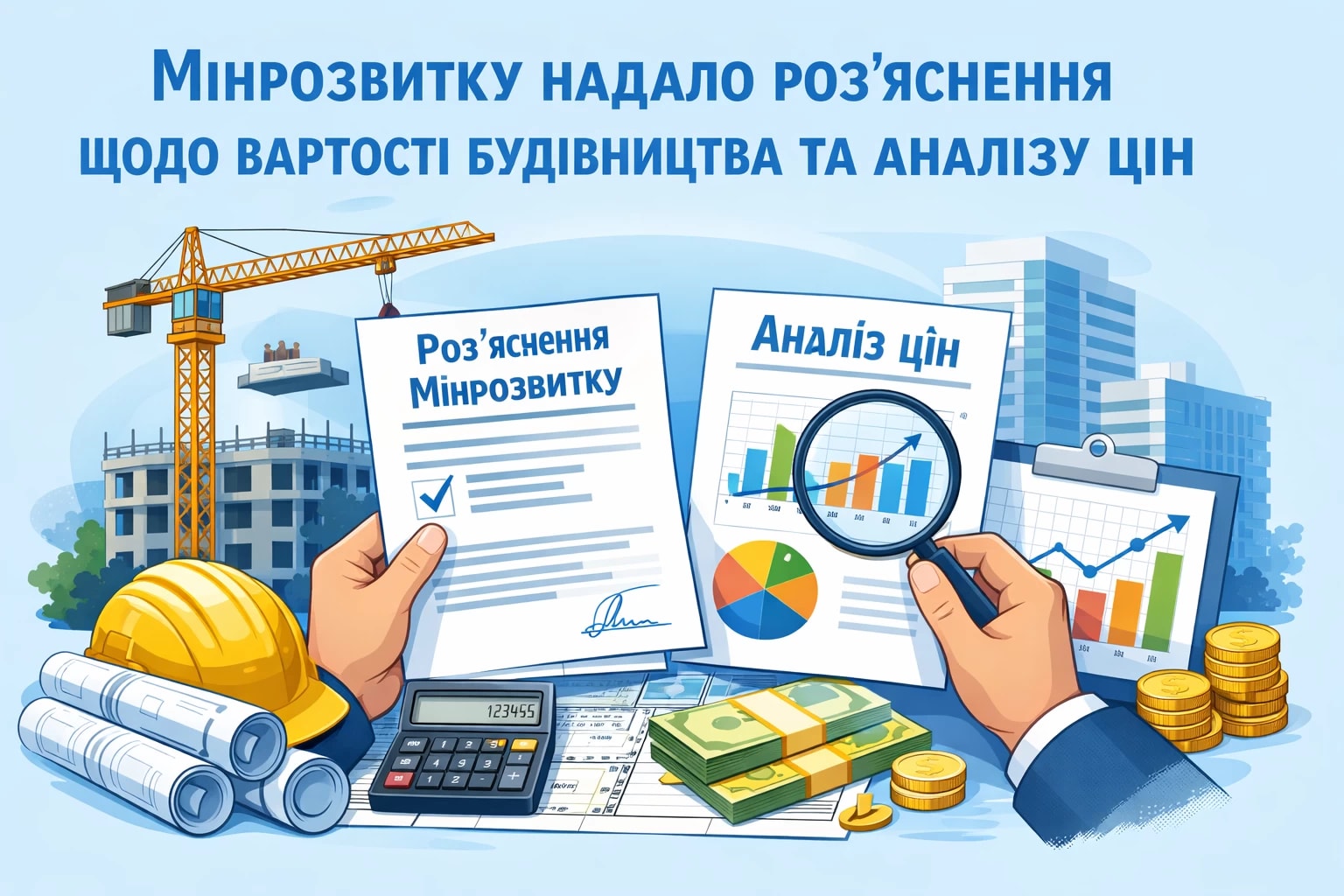 Мінрозвитку надало офіційні роз'яснення щодо визначення вартості будівництва та аналізу цін