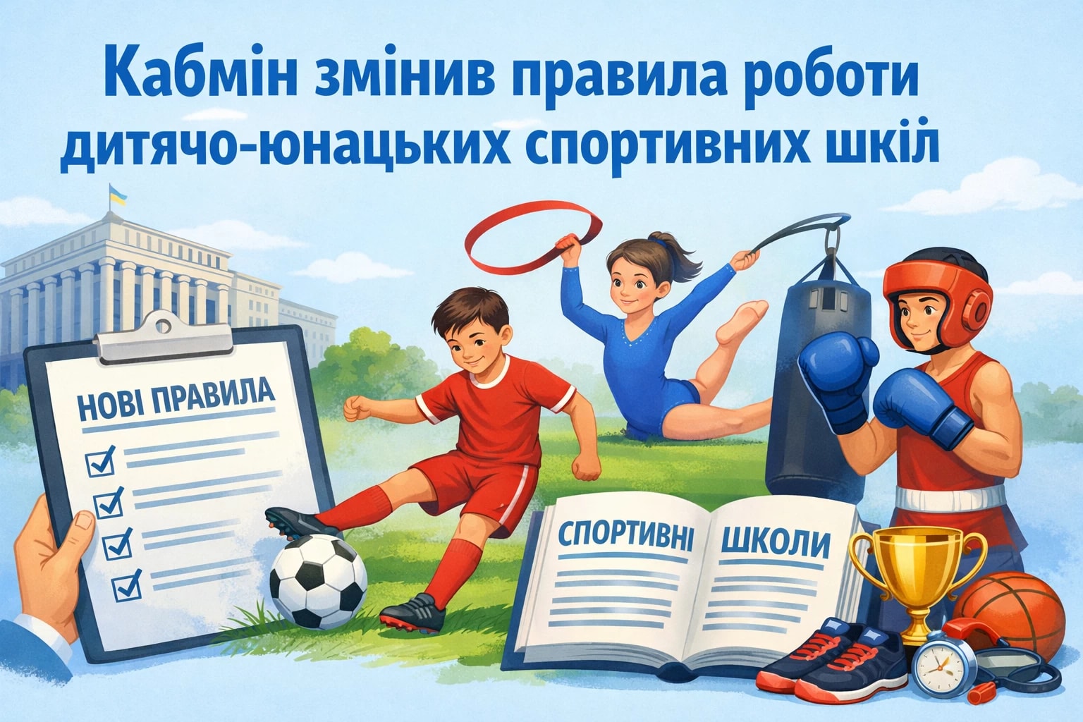 Кабмін змінив правила роботи дитячо-юнацьких спортивних шкіл