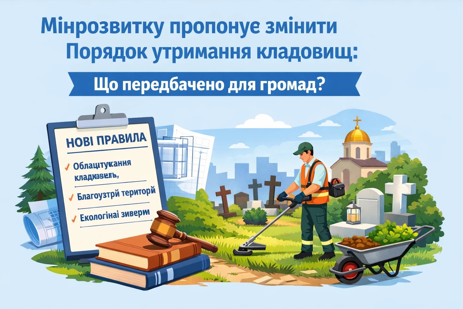 Мінрозвитку пропонує змінити Порядок утримання кладовищ: що передбачено для громад