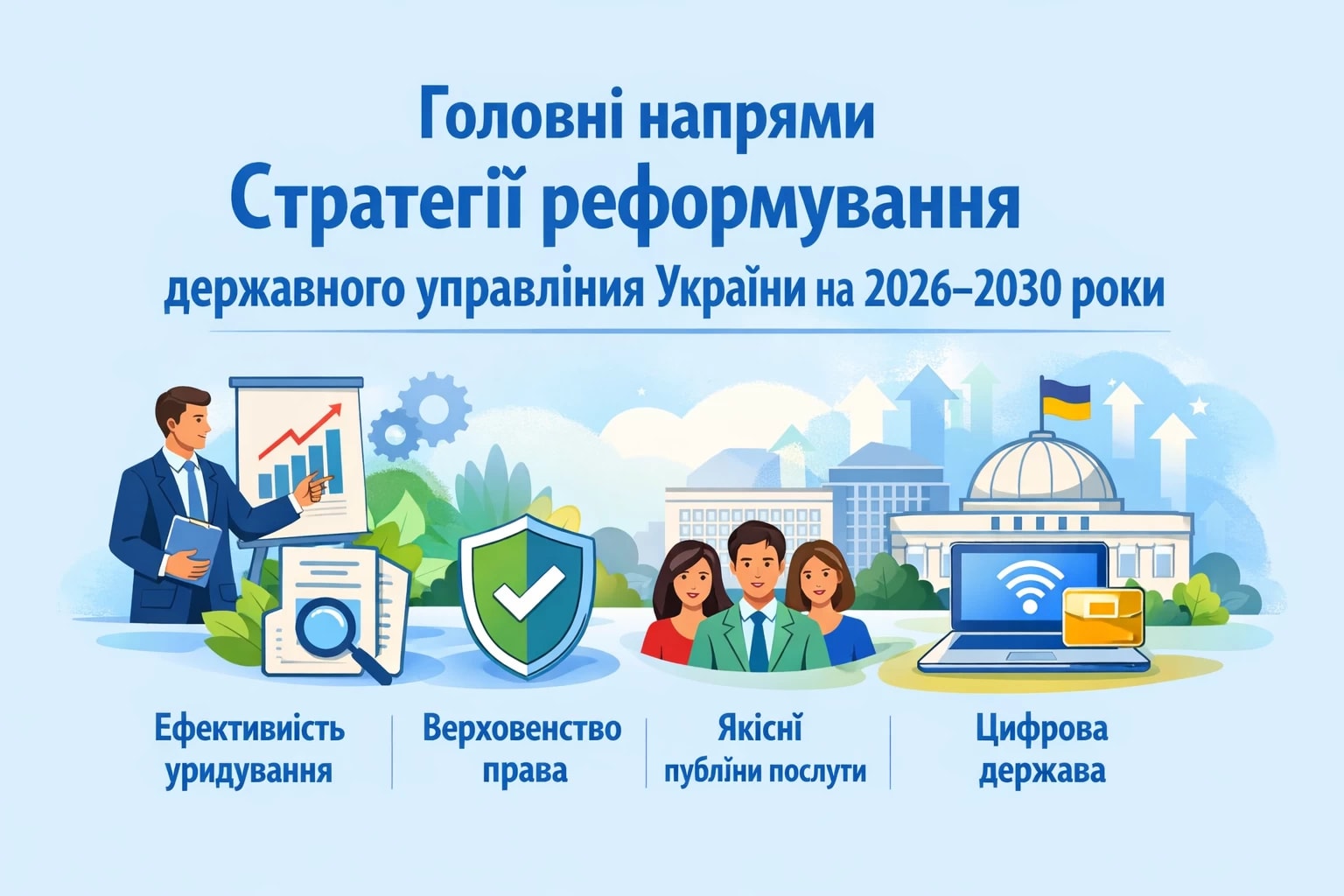 Головні напрями Стратегії реформування державного управління України на 2026–2030 роки